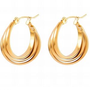 Elegant Gold Hoop Earrings